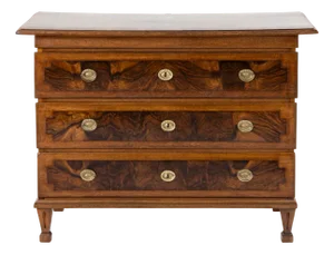 Late 18th Century Louis Seize Chest of Drawers with Side Lock, Nuremberg