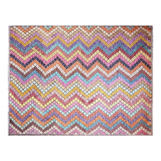 Afghan Maimana Flatweave Kilim Wool Rug, 7'1''x9'7'' For Sale