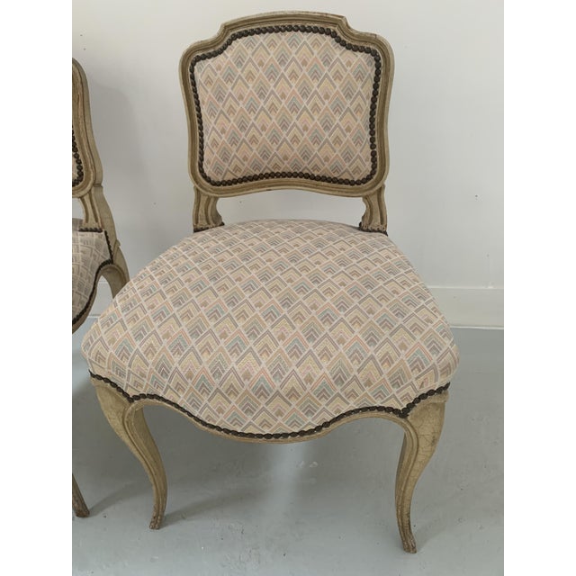 Wood 20th Century Louis XV Lounge Chairs, Set of 2 For Sale - Image 7 of 9