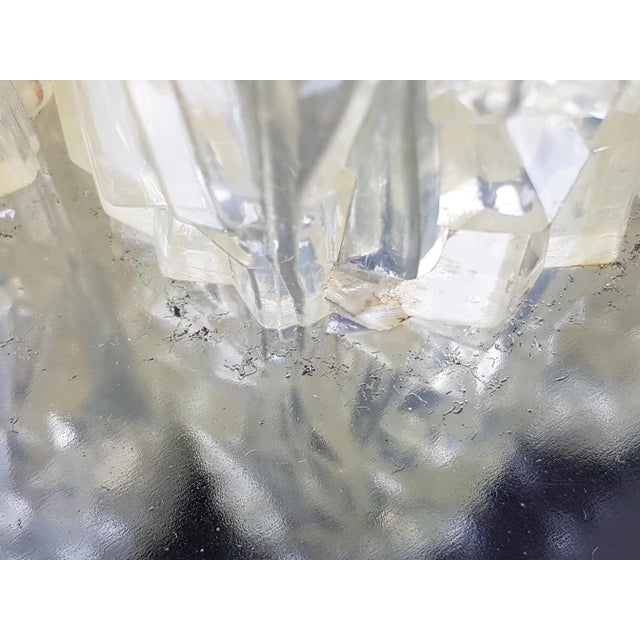 Metal Large Chrome-Plated Metal and White & Green Plastic Table Lamp, 1960s For Sale - Image 7 of 11