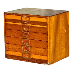 Antique Victorian Industrial Multi Drawer Printers Cabinet / Collectors Cabinet