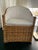 1980s Wicker Club Chair For Sale In West Palm - Image 6 of 6