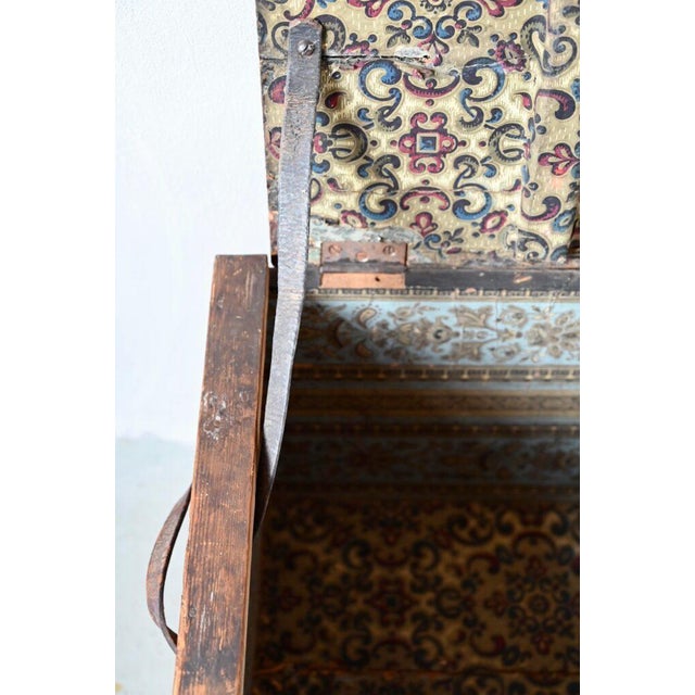 Large Chest in Weathered Wood, 1890s For Sale - Image 4 of 18