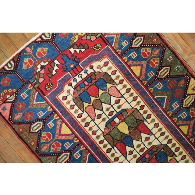Early 20th Century Antique Persian Malayer Mat Rug - 2'5" x 3'8" For Sale - Image 5 of 6
