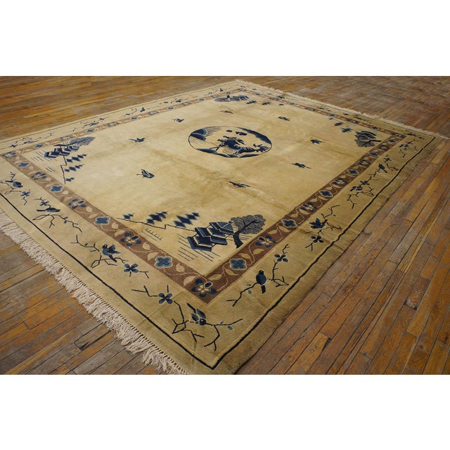 Antique Chinese - Peking rugs, size: 9' 0'' x 11' 9''.
