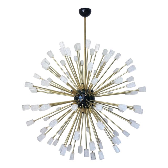 21st Century Murano Ice Cubes Glass Sputnik Chandelier by Fabio LTD For Sale