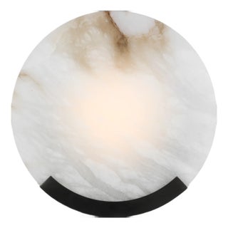 Kelly Wearstler for Visual Comfort Signature Melange 13" Sconce in Bronze with Alabaster For Sale