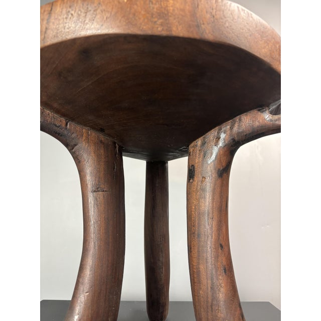 Mid-Century African Tribal Jimma or Oromo Tripod Stool Side Table, 1960s For Sale - Image 16 of 18
