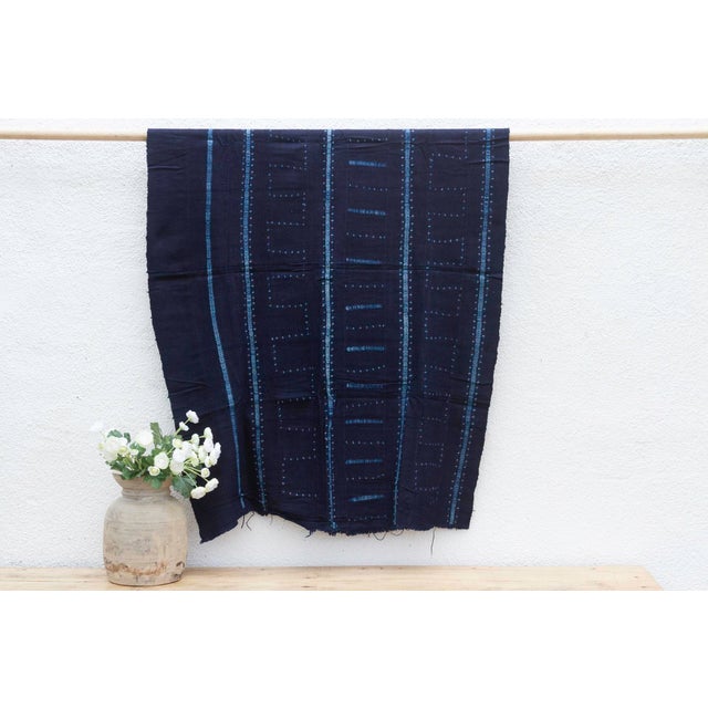 This exceptional Malian mudcloth, or bogolanfini, offer a rare glimpse into West African textile traditions. Handwoven and...