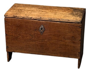 Small 19th Century Chest in Fir and Chestnut