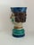 Rare Pair of Cantagalli Florence Renaissance Revival Majolica Figural Head Vases, Italy, Late 19th Century For Sale - Image 10 of 12