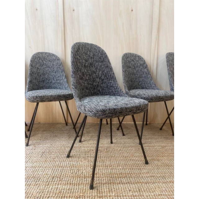 Mid-Century Modern Vintage Italian Chairs by Lenzi Nello, 1960s, Set of 6 For Sale - Image 3 of 13