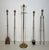 Large Brass Pineapple Fireplace Tools in the Style of Maison Baguès For Sale - Image 10 of 12