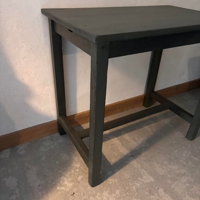 Side Table in Green Patinated Bronze For Sale - Image 6 of 7
