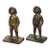 Antique Pair Bronzed Bookends, Young Boy, Circa 1920 For Sale