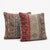 Mid-Century Modern Red Turkish Rug Pillow Cover 24'' X 24'' - Set of Two For Sale - Image 3 of 4