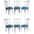 Set of Six Neoclassic Style Painted Dining Chairs For Sale In Boston - Image 6 of 6