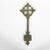 Vintage brass Ethiopian Processional Handheld Coptic Cross 7” long 2.75” wide