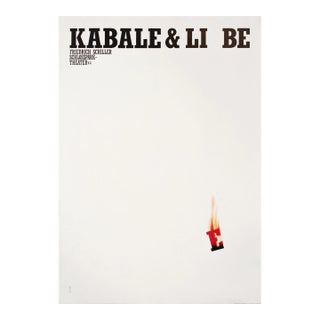 1994 Original German Poster, Kabale Und Liebe (The 100 Best Posters Collection) For Sale