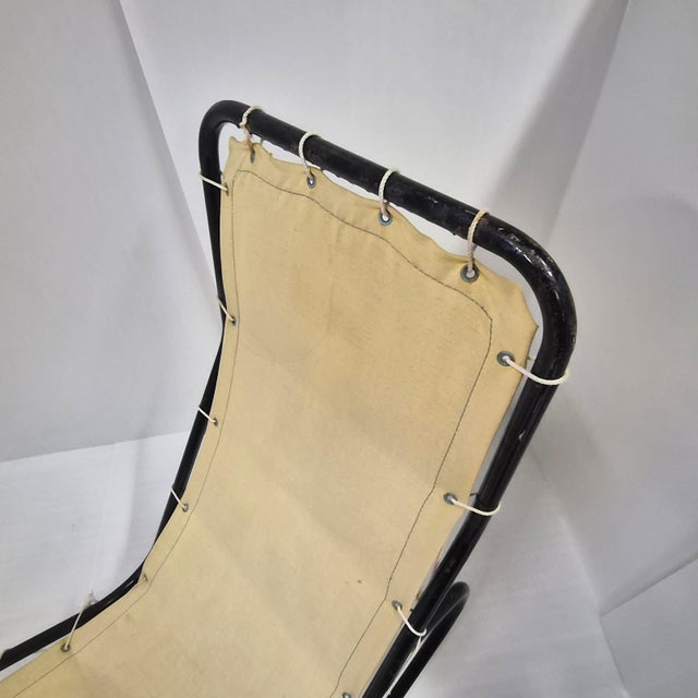 Metal Vintage Chaise Lounge by Barwa De J. Waldheim & Edgar Bartolucci, 1950s For Sale - Image 7 of 15