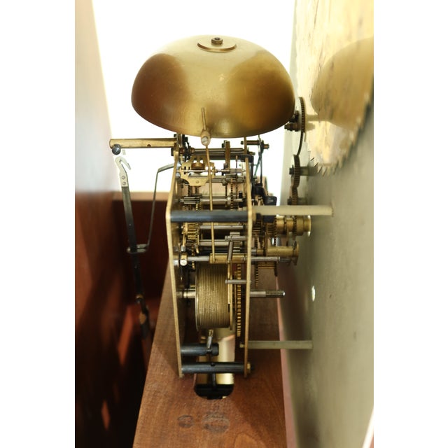 Hamilton Christian Eby Inlaid Cherry Tall Grandfather Clock Chairish