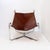 Italian design - Decor - Vintage Baffo armchair (circa 1969) Materials: Chrome metal frame, leather Dimensions: 80 x 98.5...
