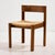 Beech dining chair from the 1970s with curved backrest and natural papercord seat.The surface of the chair has scratches,...
