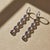 Amethyst Huggie Drop Earrings, Silver, Gold, Pair For Sale - Image 6 of 9