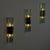 Triple Glass Wall Sconces in Thick Structural Glass from Gallotti & Radice, 1970s, Set of 3 For Sale - Image 4 of 18