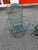 American Vintage Wrought Iron Woodard Conversation Set Glider & 2 Swivel Chairs, Attributed For Sale - Image 3 of 7
