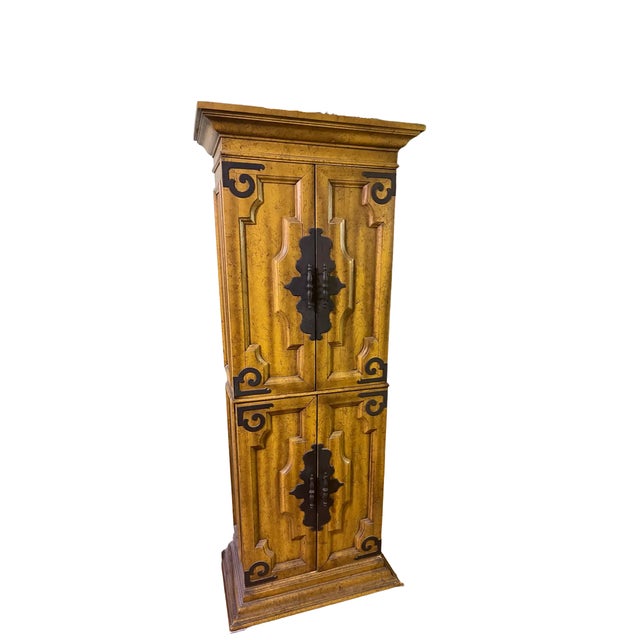 1970s Spanish Revival Bar Cabinet For Sale - Image 16 of 16