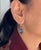 16ct Solitaire London Blue Topaz Earrings in Solid 14K Yellow Gold | OV 14x10mm For Sale - Image 4 of 4