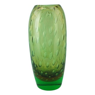 Glass Vase attributed to Flavio Poli, Italy, 1940s For Sale