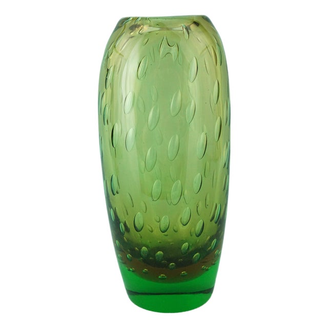Glass Vase attributed to Flavio Poli, Italy, 1940s For Sale