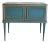 Vintage Petrol Green Two-Door Buffet Cabinet, 1950s For Sale