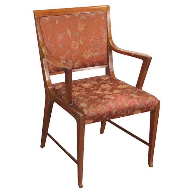 Vintage Armchair in Mahogany, 1950s For Sale