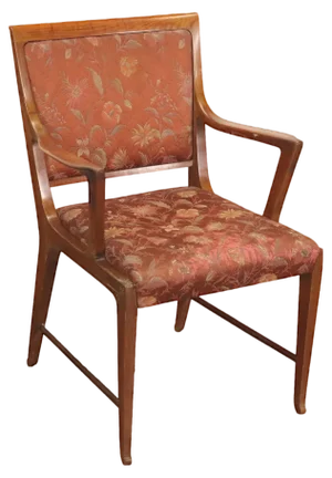 Vintage Armchair in Mahogany, 1950s