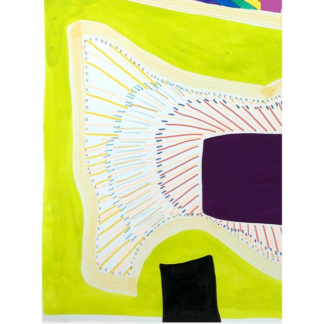 2020s Max Manning “Untitled (PPR 348)” Contemporary Abstract Colorful Geometric Patterned Painting, 2021 For Sale - Image 5 of 7