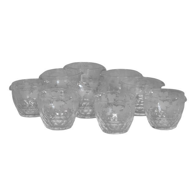 Antique Wine Rinsers, 1890, Set of 9 For Sale