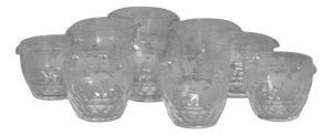 Antique Wine Rinsers, 1890, Set of 9