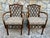1970s Pair of Vintage Diamond Lattice Backed Bent Arm Chairs For Sale - Image 5 of 7