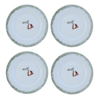 P5 Dinner Plates by Lithian Ricci, Set of 4 For Sale