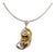 Diamond Freshwater Pearl Necklace Baroque 14k Gold Italy Certified For Sale