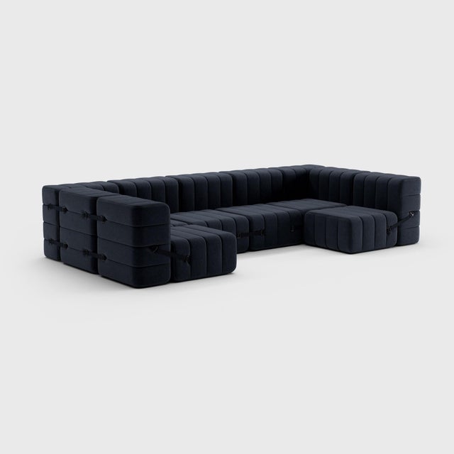 Modular Lounge Sofa in Jet from Ambivalenz, Set of 15 For Sale - Image 9 of 18