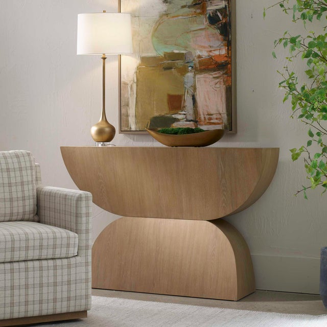 Kenneth Ludwig Chicago Ciano Modern Wood Console Table For Sale - Image 4 of 10