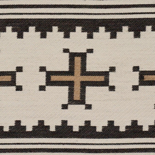 Traditional Sample - Schumacher Born For Water Fabric In Neutral For Sale - Image 3 of 6