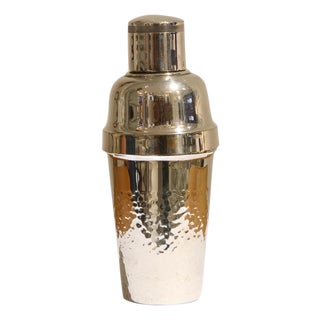 Hammered Alpaca Cocktail Shaker, Italy, 1960 For Sale