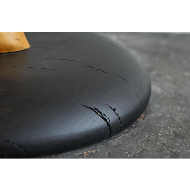 Acacia and Oak Tree Trunk Table Lamp, 1950s For Sale - Image 9 of 11