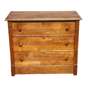 Late 19th Century Victorian Oak Commode Chest of Drawers