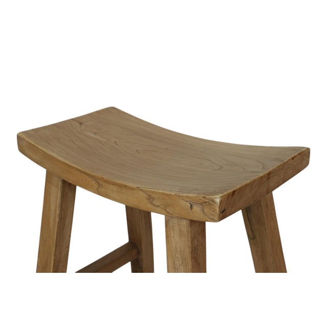 Saddle Bar Stools, a Pair For Sale - Image 4 of 9
